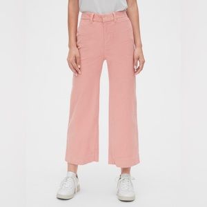 GAP pink corduroy wide leg pants